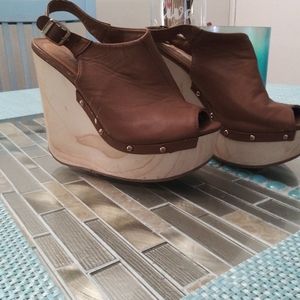 Charlotte Russe Wooden Wedge